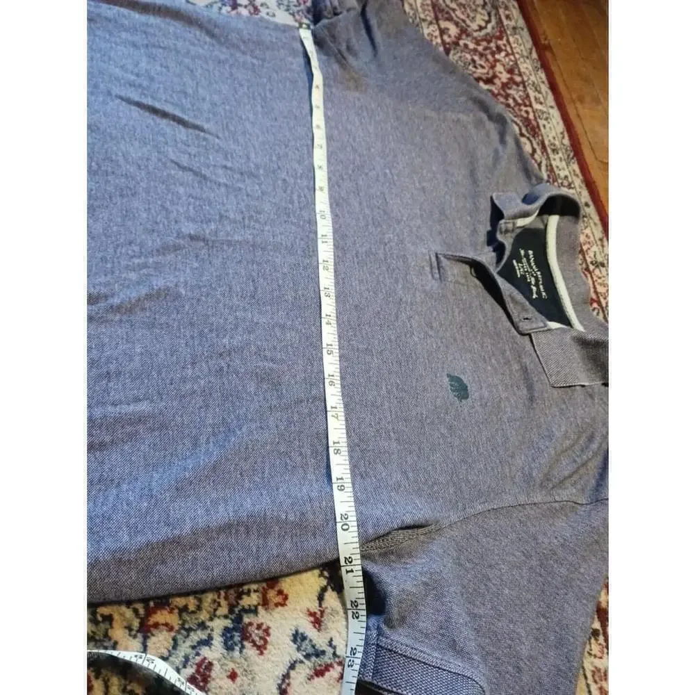 Banana Republic Men's Large Purple Pique Polo Shirt